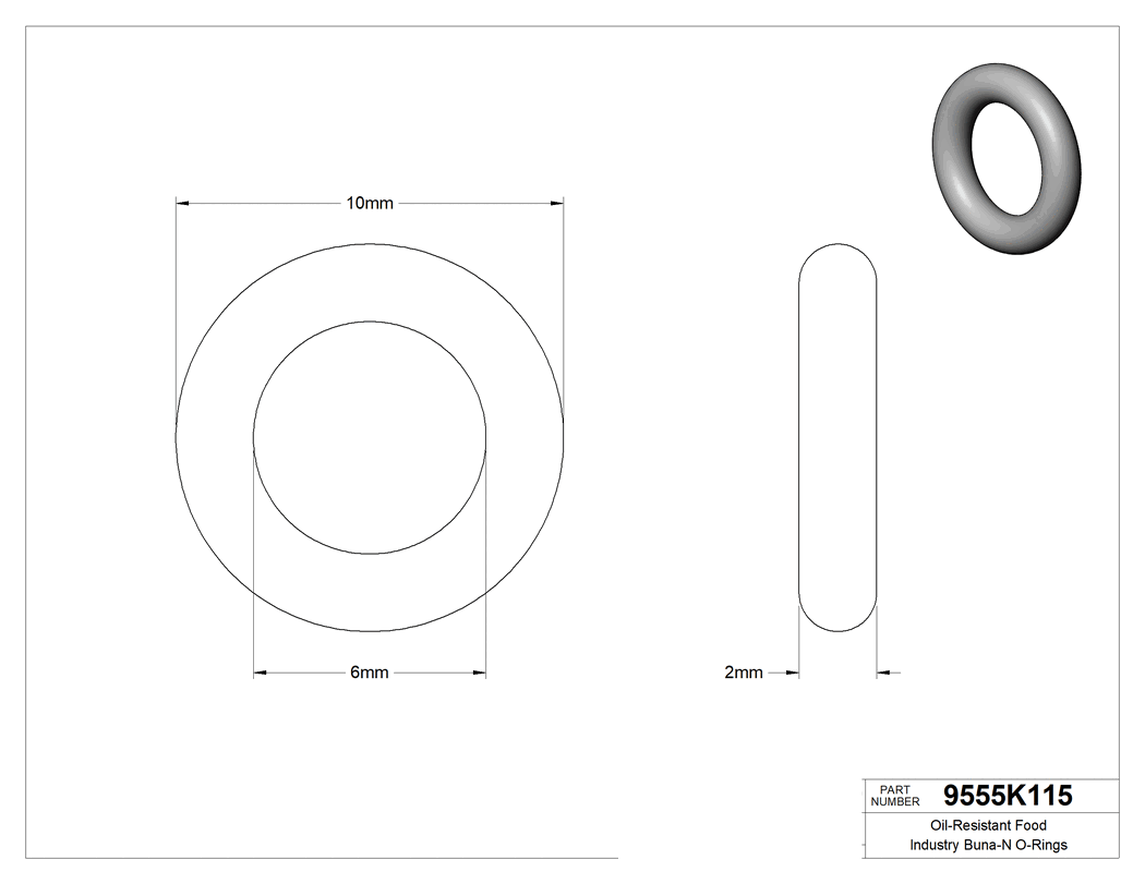 Technical drawing - 9555K115